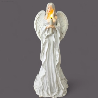 Andělka Klára 50 cm – anděl světla, dekorace do interiéru- Powertex