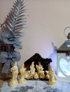 Betlém zlatý - Figurky -Postavy - Vánoce