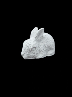 Velikonoční Zajíček ležící - Sadrový odlitek 