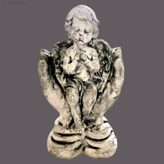 Anděl v dlaních - sádra