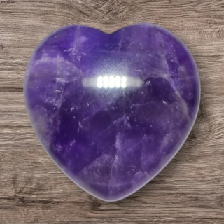 Srdce Ametyst 30x30 mm v praktickém pytlíčku